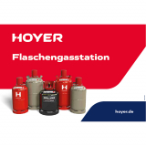 Vertriebsstellenschild Gas „Klein“ Flaschengasstation Maße 900 mm x 600 mm