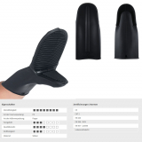 Ofenhandschuhe Shark Black | Silikon